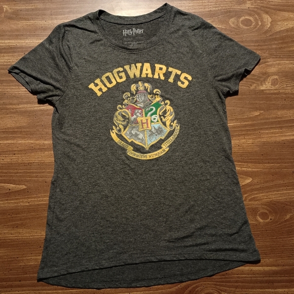 HOGWARTS HARRY POTTER T-SHIRT - Large // Wizard School Tee Shirt Fandom Crest - Picture 2 of 7